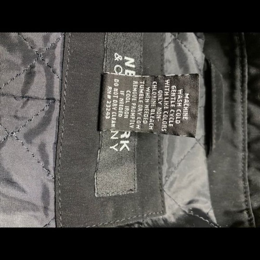 New York & Company Black Trench Coat - Picture 9 of 9